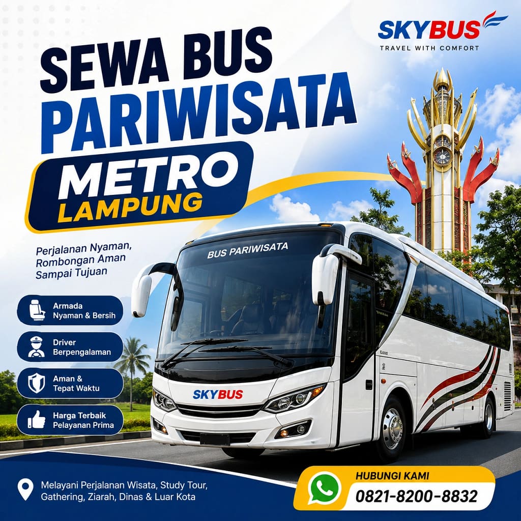 Agen Bus Wisata Lampung Sewa Bus Trans Bandar Lampung