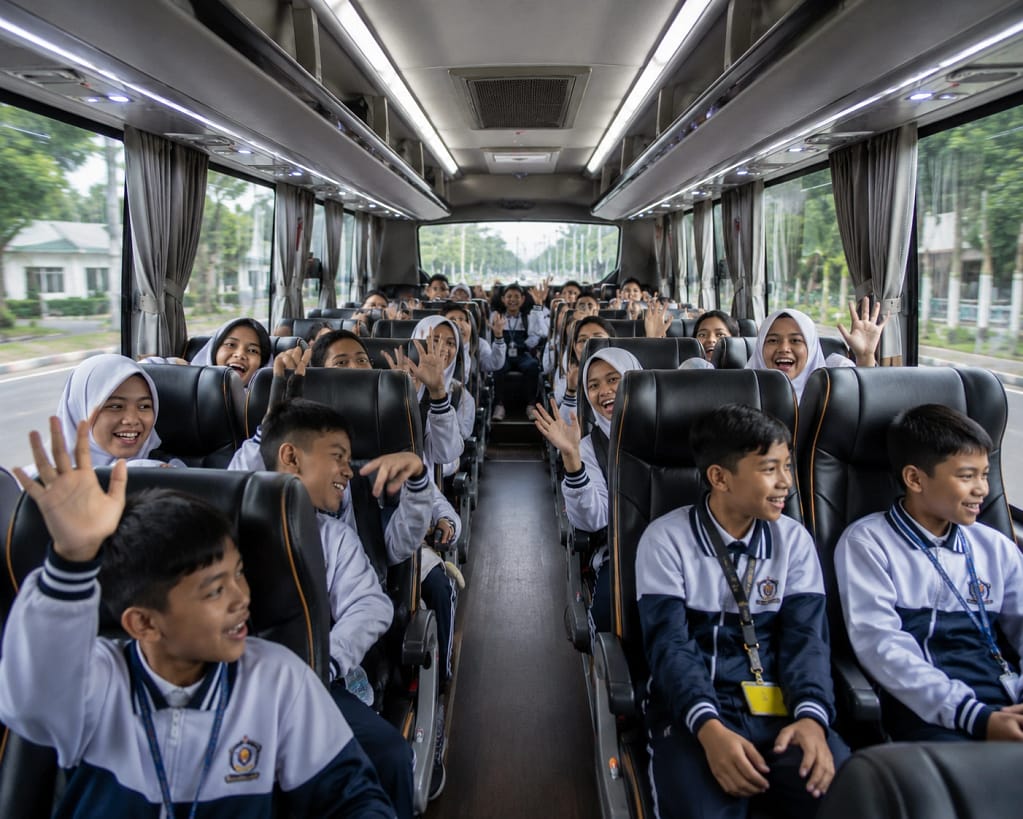 Layanan Sewa Bus Sekolah Nyaman 1024x819