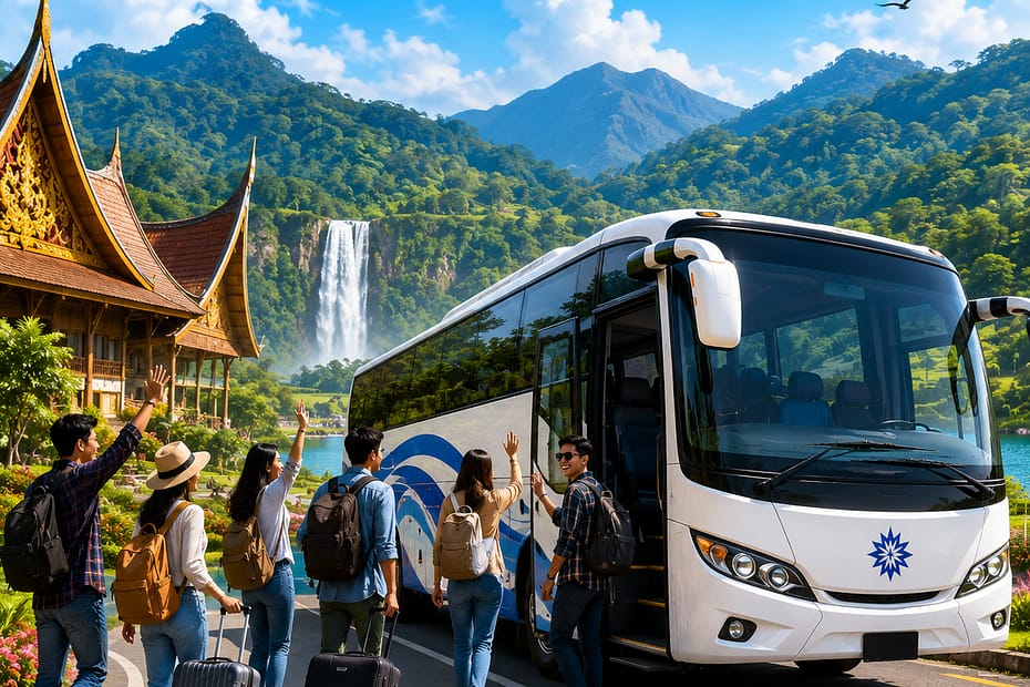 Sewa Bus Pariwisata Way Kanan Lampung Untuk Liburan Bersama