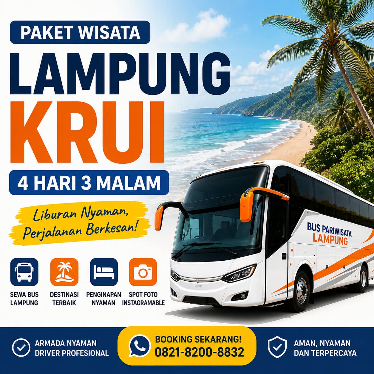 Paket Wisata Lampung Krui 4 hari 3 malam